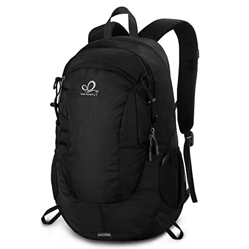 Waterfly 25L Hiking Backpack Daypack: Water Resistent Lightweight Rucksack with Rain Cover for Men Women Outdoor Camping Hiking Travel Daypack