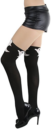 Image of ToBeInStyle Women's Cute Thigh High Printed Character Tights