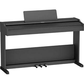 Roland RP107 Digital Compact and Affordable Home Piano with Traditional Upright Styling | Perfect for Beginners |Onboard Bluetooth & More,Black