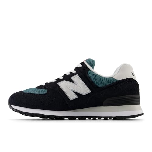 New Balance New Balance Unisex 574 V2 History Sneaker,Black/Grey Matter,Men 10.5 / Women 12