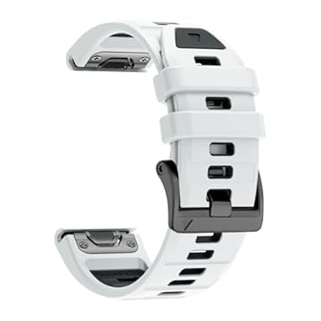 Pulseira de relógio de 22 mm e 26 mm para Garmin Fenix 8 de 47 mm/51 mm, Fenix 7/6/5, Fenix 7X/6X/5X, Epix Pro Gen 2 de 47 mm/51 mm, Forerunner 965/955/945, pulseira de silicone macio de ajuste rápido