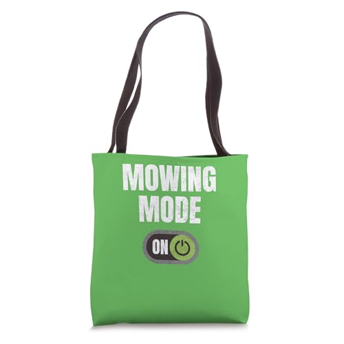Funny Landscaper Mowing Mode Grass Cutting Tote Bag