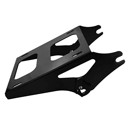 Gloss Black Two Up Tour Pack Mounting Luggage Rack & Detachable 4 Point Docking Hardware Kit Compatible With Harley Touring Road King Street Glide Road Glide 2014-2022 #TOP2