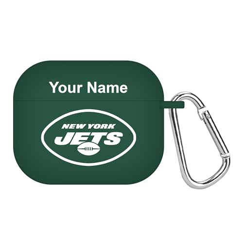 New York Jets Custom Name HD Case Cover Compatible with Apple AirPods Gen 3 (Green)