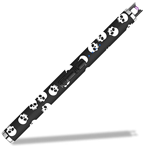 SUPRUS Electric Candle Lighter USB Type C Rechargeable Lighter with Upgraded LED Battery Display Safety Switch Flameless Plasma Windproof for Candle Cooking BBQs Fireworks (Skull)