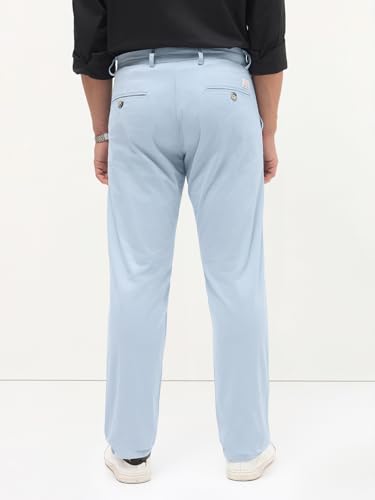 Image of Urbano Fashion Men's Regular Fit Mid Rise Cotton Casual Chinos Trousers Stretch