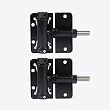 Self Closing Gate Hinges for Vinyl/Wooden/Metal Fence,Heavy Duty Made, Pack of 2,Black