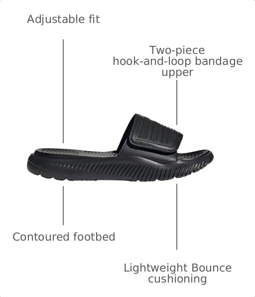 Image of adidas Unisex Adult Alphabounce 2.0 Slide Sandal