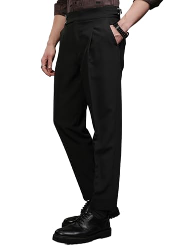 Image of Highlander Men Men's Gurkha Trouser Pants| High Waist| Carrot Fit| Ankle Length| Stylish Trousers for Men| Men Trousers | Trousers for Man | Pants for Man