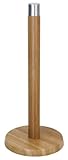 Höhe: 32 cm. Ambiance Nature 505200 Küchenrollenhalter, Edelstahl/Bambus