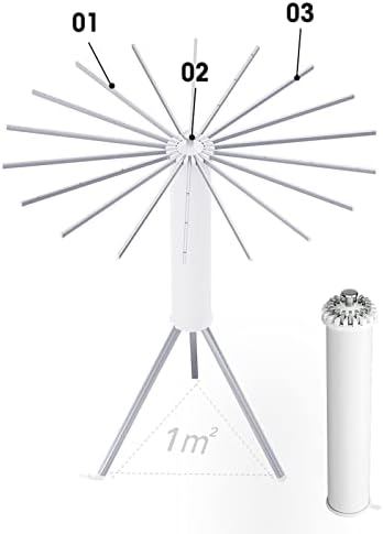 Foldable Clothes Drying Rack Clothes Drying Rack Indoor,Foldable Laundry Drying Rack, for Drying Cap, Face Mask, Socks, Towels, Underwear, Diapers, Aluminium Drying Rack