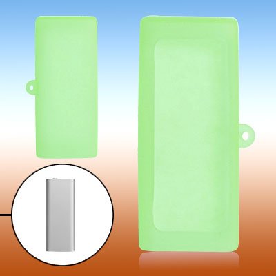 Ruilogod Protector Green Silicone Skin Case for Shuffle 3G 3rd