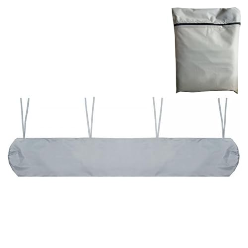 JDMA 4.5M Markisenschutzhülle Wasserdicht, Hülle Abdeckung für Mobile/Halbkasetten/Standmarkise/Freistehende Markise (Grau, 4.5)