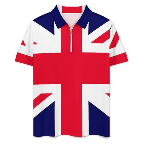 Flag of Great BritainZipper Polo Suit Casual Sports Two-wear Fashion Suit3