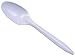 Daxwell Break-Resistant Polypropylene Medium Weight White Plastic Teaspoon, Individually Wrapped (Case of 1000)