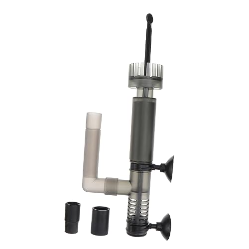 TOGEVAL 1個 油膜処理機 フィルター 水族館 噴水 空気 ポンプ 置き場 フィーダ 戦車 魚 ペット アクア 池 ヒータ 水中 浄水器 脱脂装置 水槽アクセサリー プラスチック Black