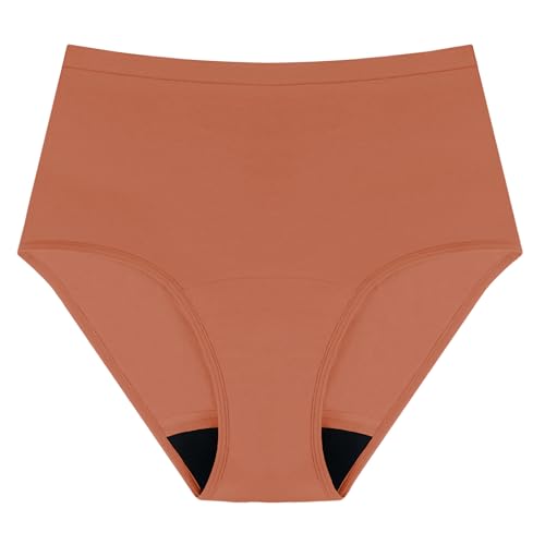 Image of AIRCUTE Washable Urinary Incontinence Protective Underwear for Women Leak Proof Absorbent Reusable Panties 60ML 1 Pack (Light Coffee, Medium)