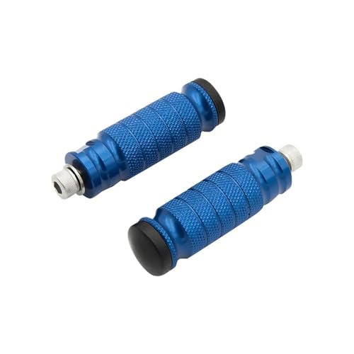 Motorrad Fußrasten Motorrad Fußstütze Fußrasten Fußrastenanlage Fuß Peg Pedal Zubehör Modifizierte Teil Für Yam&aha YZF R1 R3 R6 R125 FZ1 FZ8 MT-07 MT09(Blue)