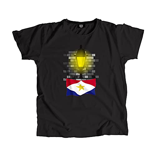 T-shirt Saba Street Lamp Bricks haut de gamme imprimé briques style urbain