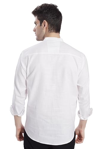Image of DIVISIVE Men's Slim Fit Full Sleeves Cotton Short Kurta