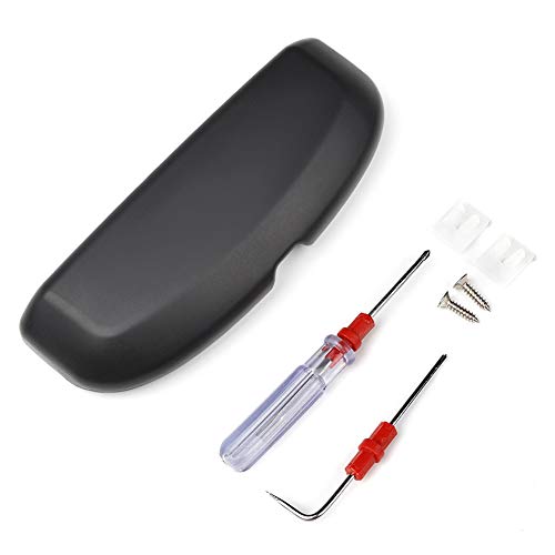 GZYF Car Interior Sunglasses Holder Case Compatible with BMW 1 2 3 5 6 7 Series, X1 X3 X4 X5 X6, F30 F10 F15 F16 F34 G30 G01 G11 E70 E71 F07 F01, Black
