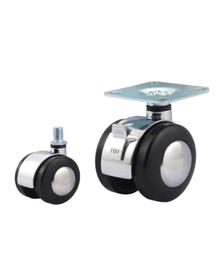Roulette pivotante 2 pouces avec vis de frein 8mm 10mm pour table basse
