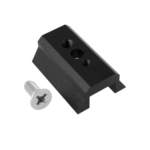 Be In Your Mind Placa de Cola de Milano para Telescopio de 45 Mm con Tornillo de 45x31x16mm Adecuada para Telescopio (Negro)