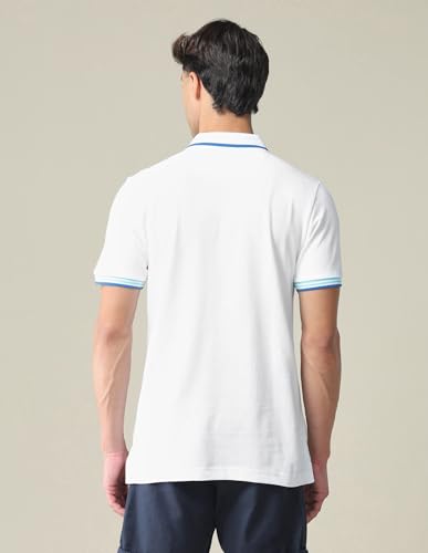 Image of U.S. POLO ASSN. Solid Slim Fit Polo T Shirts for Men - 100% Cotton, Half Sleeves Mens Tshirt