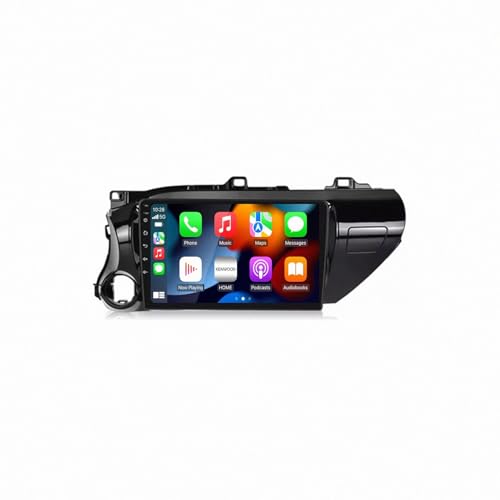 Radio coche 2 DIN para Toyota Hilux con Carplay inalámbrico pantalla HD y cámara trasera