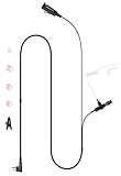Two Wire Earpiece with Reinforced Cable for Motorola Radios BRP40 CLS1410 CLS1110 CP200 CP200D CP185 DTR650 RDU2020 RDU4100 RDU4160D RDU2080D RMU2040 RMU2080D CLS RDU RMM RMU, Acoustic Tube Headset