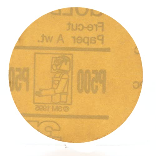 3M Hookit Gold Disc 216U, 00916, 3 in, P500 Grade, 50 Discs, Automotive Abrasive Discs (Packaging May Vary) - Image 2