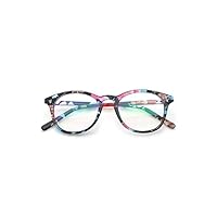 Peter Jones Round Anti Glare Reading Glasses for Men Women, Computer Readers UV 400 Customise Prescription (AG016)