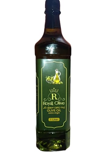 Royal Olive Oil Virgin Olive 100% Virgin Extra Premium 1 Liter Pure & Healthy Pressed Cold Juicer Olli Acidity Less Than 0.08% Natural