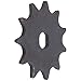 Dilwe Sprocket, H Holes 11 Teeth Steel Sprocket Suitable for 1020 High Speed MotorsBicycles and Spare Parts
