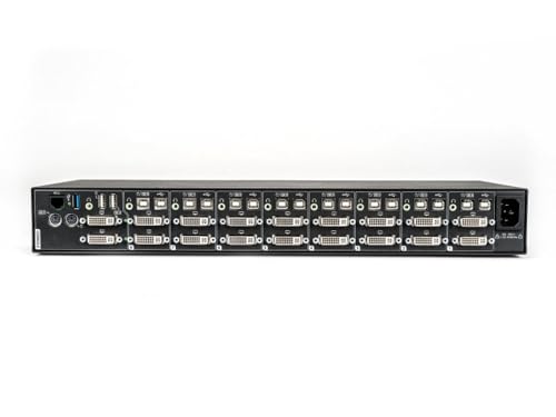 Image of Vertiv Avocent Cybex SC900 Secure Desktop KVM Switch, Dual Head Monitor, 8 Port, Universal DisplayPort, Common Access Card (CAC), NIAP Version 4.0 Certified, UHD 4K at 30Hz (SC985DPH-400)