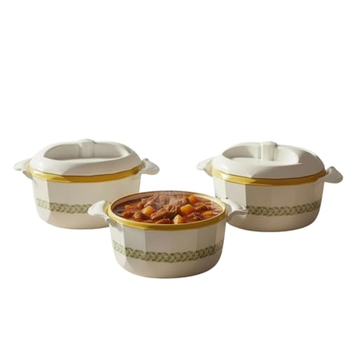 3 Pagen® Thermoschüsseln 3er-Set Brilliant – Servierschüsseln zum Kalt- & Warmhalten von Speisen – Deckel für einfachen Transport, warmer Speisen – stapelbar –Kapazität: 500ml; 1000ml &1500ml 3 Pagen® Thermoschüsseln 3er-Set Brilliant – Servierschüsseln zum Kalt- & Warmhalten von Speisen – Deckel für einfachen Transport, warmer Speisen – stapelbar –Kapazität: 500ml; 1000ml &1500ml