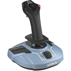 Thrustmaster TCA Sidestick Airbus Edition, Magnetic Sensor Flight Joystick, 17 Action Buttons, Built-In Throttle with Thrust Reverser, Officially Licensed Airbus Replica for Flight Simulator, Compatible with PC