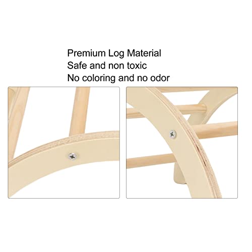 YEmirth Chick Perch Pata Moagem Estrutura Estável Forma De Arco Barra De Frango De Madeira Suporte P