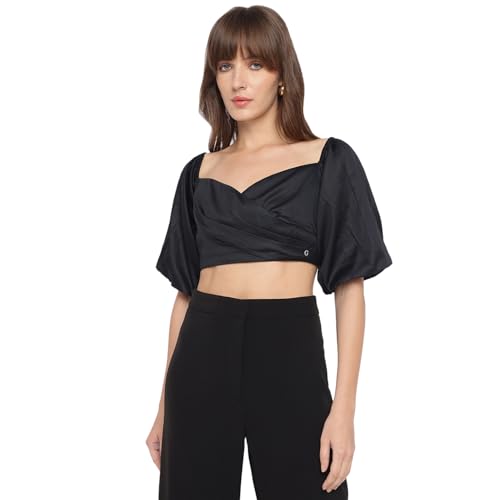 Guess Womens Off Shoulder Cropped Jun Shirt