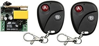 AC 220V 1CH 10A Wireless Remote Control Switch System 1 New Receiver+2 Transmitter Non-Latched/Latched/Self-Latched Adjustable