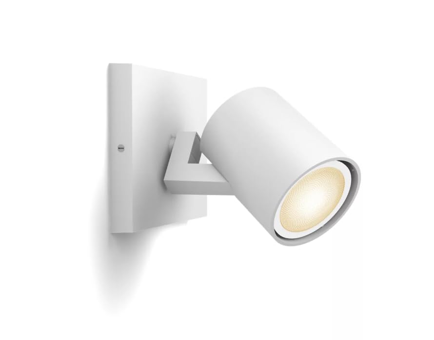 Philips Hue White Ambiance Runner 1faretto bianco include 1lampadina LED GU10 da 5W+interruttore dimmer dimmerabile tutte le tonalità di bianco Controllo tramite App o Smart Speaker(Alexa,Google Home)