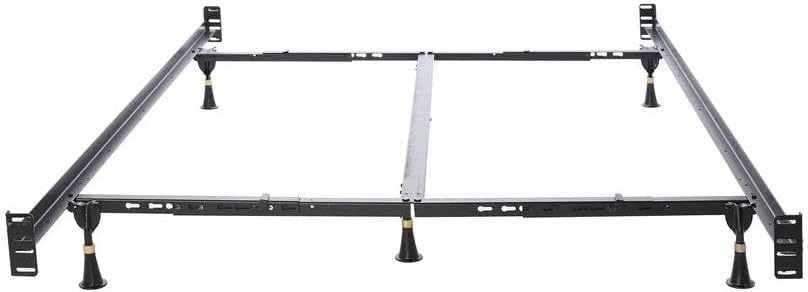 Miniatura 4 de Marco de cama de metal resistente California King con soportes de cabecero