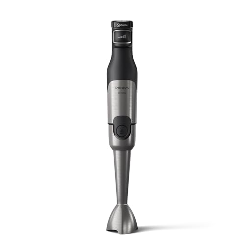 Philips 5000-Serie Stabmixer - 1200W Leistung. ProMix-Technologie. LED-Geschwindigkeitsanzeiger. Stufenlose Geschwindigkeitseinstellung. Kompaktes Design. Leicht zu reinigen. Schwarz (HR2681/00) Philips 5000-Serie Stabmixer - 1200W Leistung. ProMix-Technologie. LED-Geschwindigkeitsanzeiger. Stufenlose Geschwindigkeitseinstellung. Kompaktes Design. Leicht zu reinigen. Schwarz (HR2681/00)