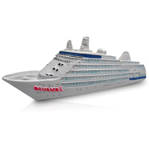 3D Bahamas Cruise Ship Fridge Magnet – Hand-Painted Souven