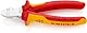 KNIPEX Abisolier-Seitenschneider isoliert mit Mehrkomponenten-Hüllen, VDE-geprüft verchromt 160 mm, 14 26 160