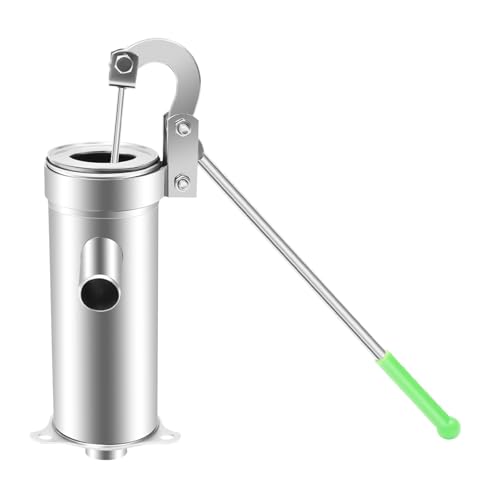Pompa a getto d'acqua manuale in acciaio inox | Domestic Well Handshake pompa di aspirazione pompa a mano pompa da giardino con accessori per fontana stagno giardino irrigazione