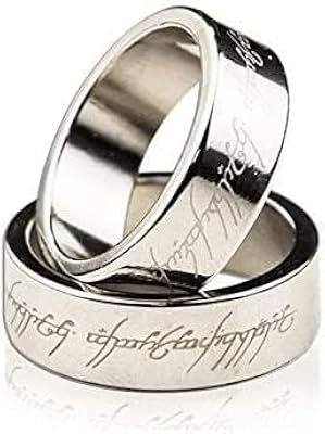 MOMOMAGE Anillo magnético de plata grabado PK trucos mágicos para letras magas, anillo magnético PK escenario, accesorios mágicos de trucos (21 mm) | Ya disponible en tu tienda friki favorita! En mundofriki.es!