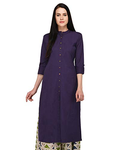 Image of Pistaa's Women's Cotton Regular Fit Casual Kurta