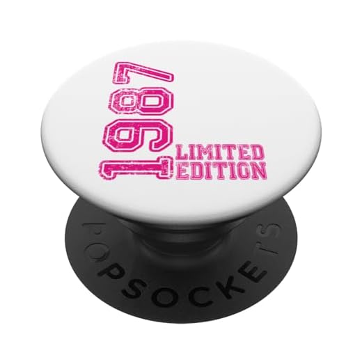 Edición limitada 1987 Cumpleaños 1987 Nacido 1987 Vintage PopSockets PopGrip Intercambiable