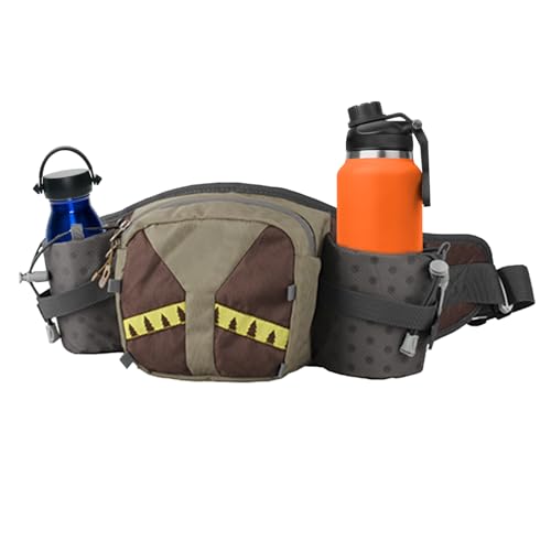 Riñonera de camping café ajustable con soporte para botella unisex 6